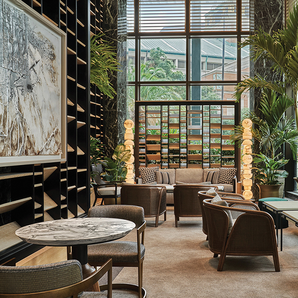 Seating area at Four Seasons lobby